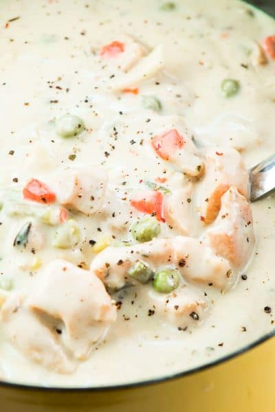 BEST CREAMY CHICKEN NOODLE SOUP - Chefjar