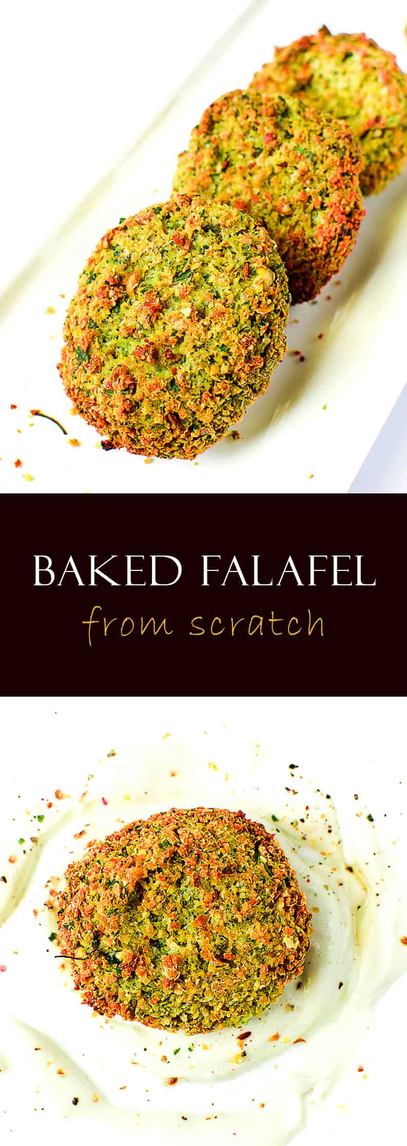 Baked falafel