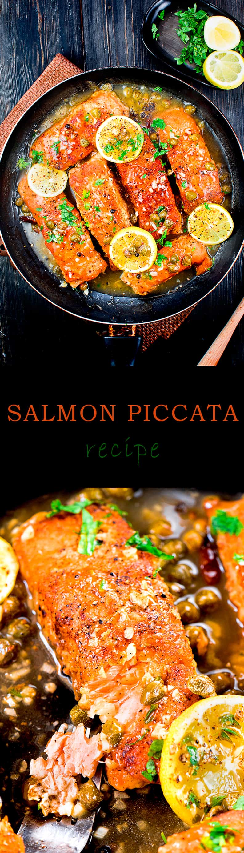 Salmon piccata