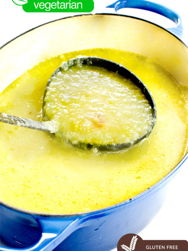 vegan potato leek soup