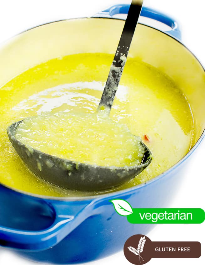 vegan potato leek soup