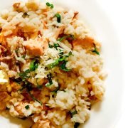 Salmon risotto