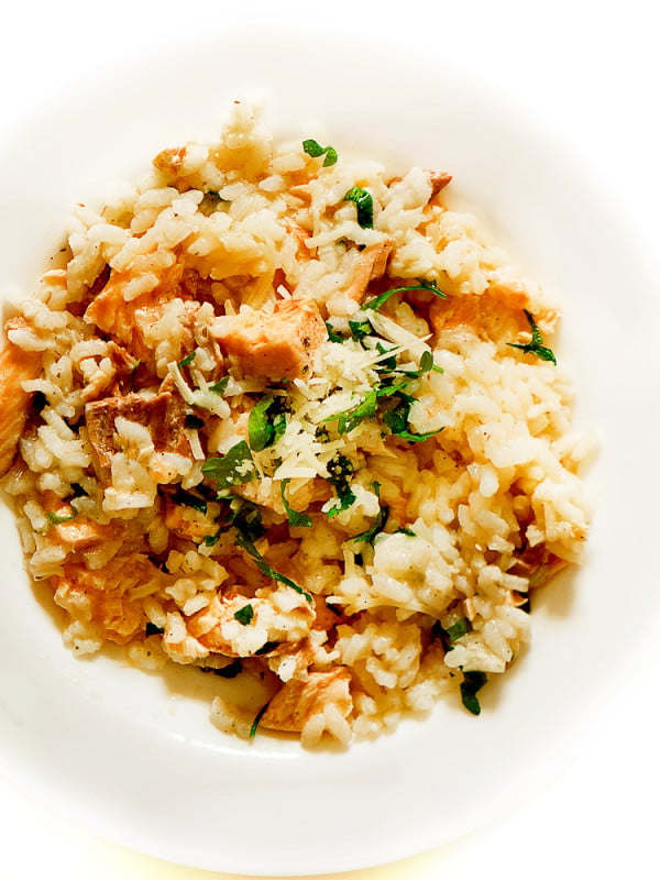Salmon risotto
