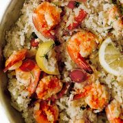 Cauliflower shrimp fried rice