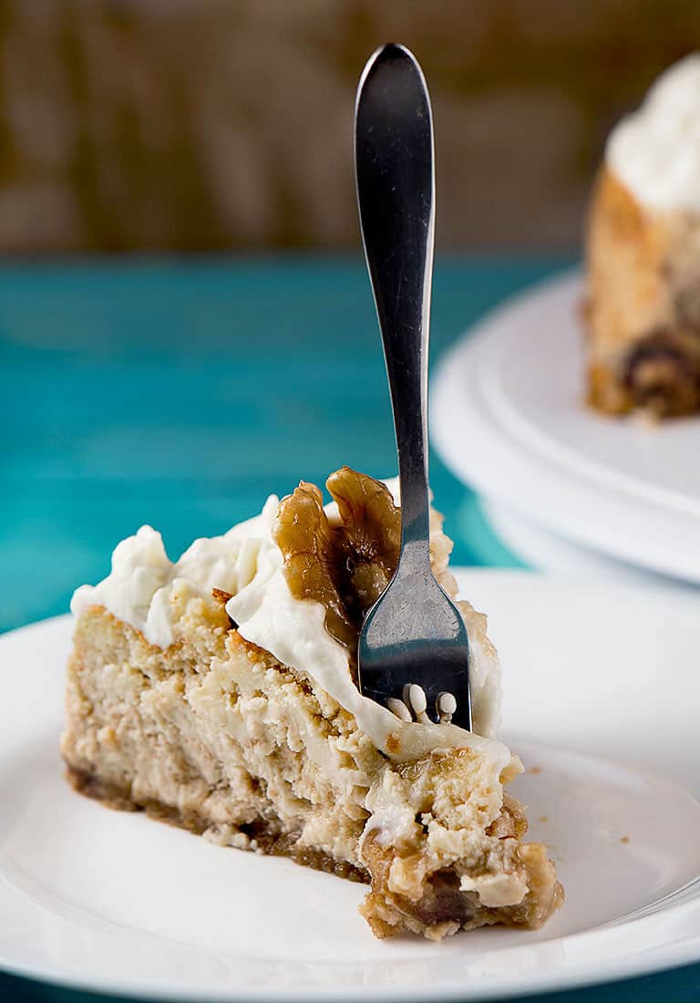 Date Walnut Cheesecake recipe