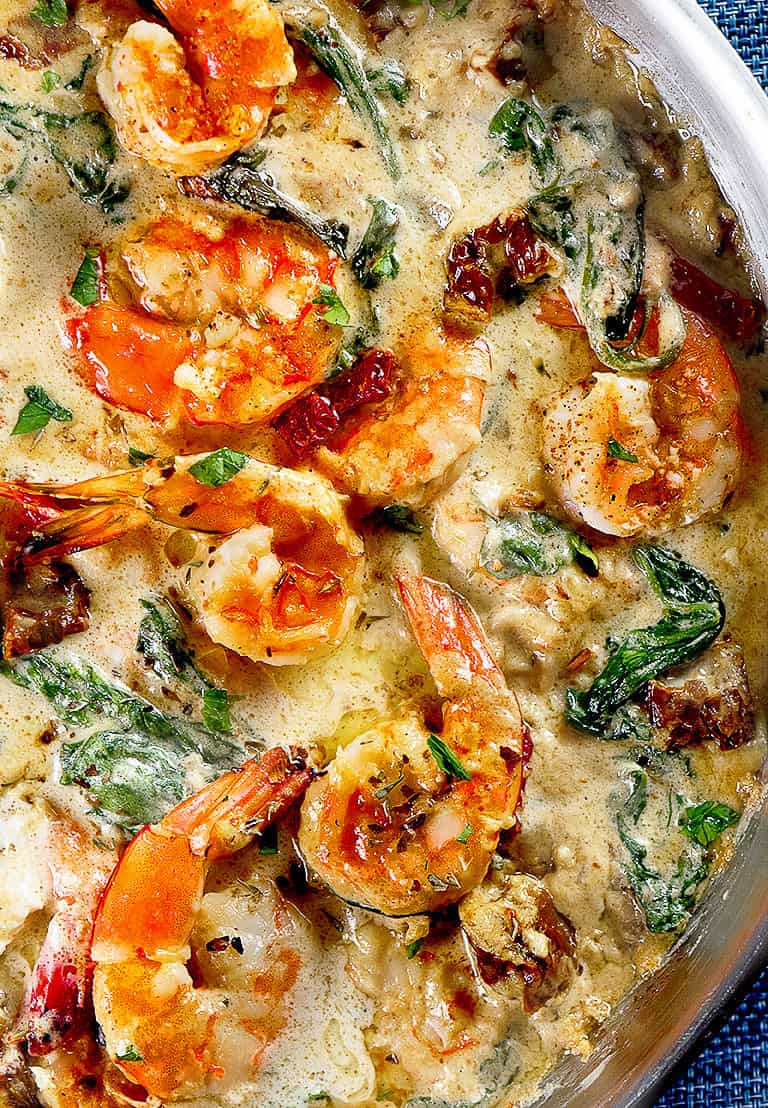 Creamy-garlic-Tuscan-shrimp