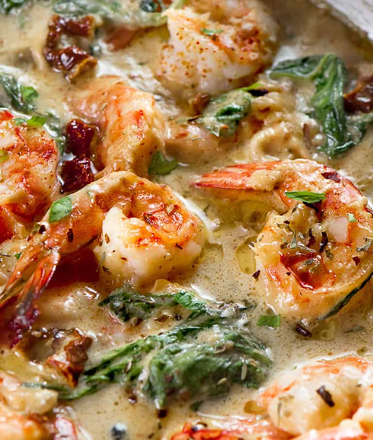 Creamy-garlic-Tuscan-shrimp