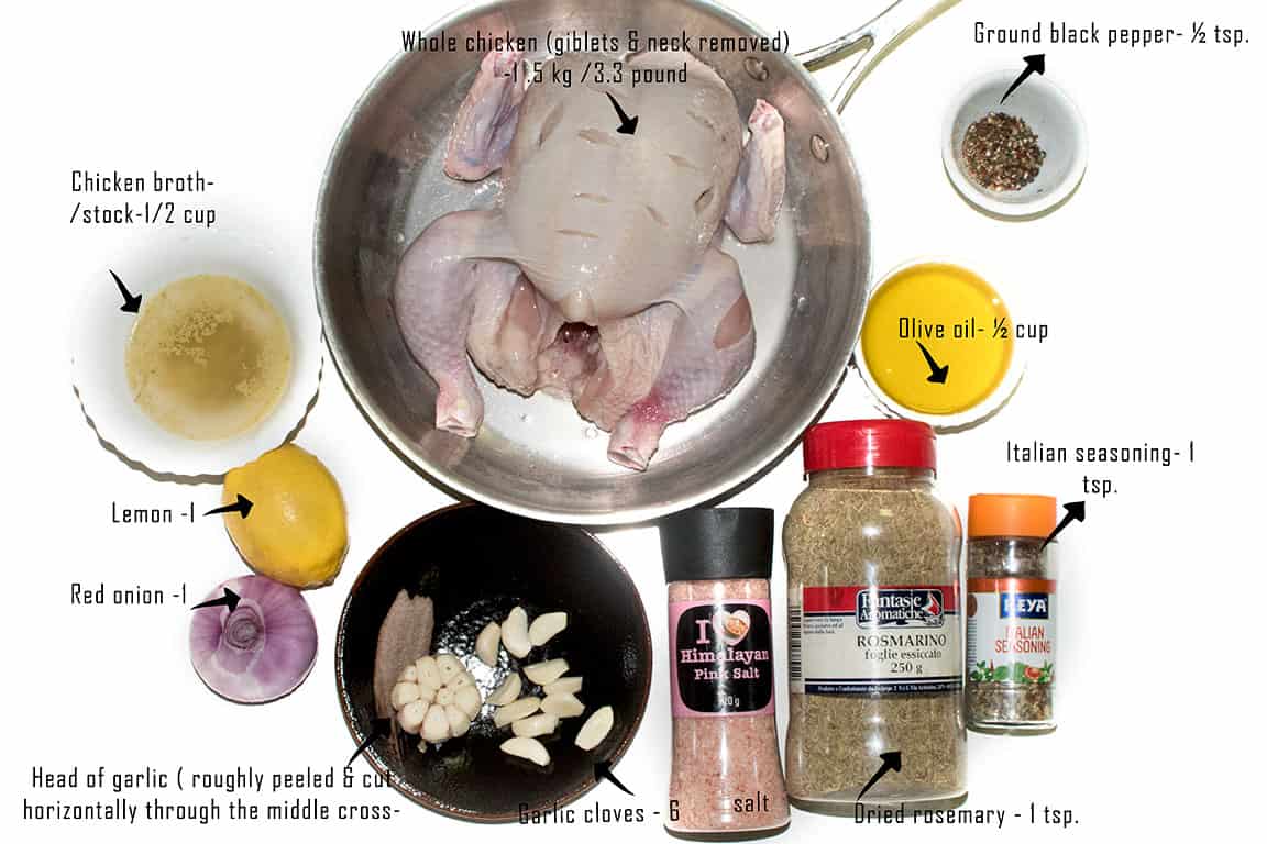 ingredients-for-lemon-garlic-roast-chicken