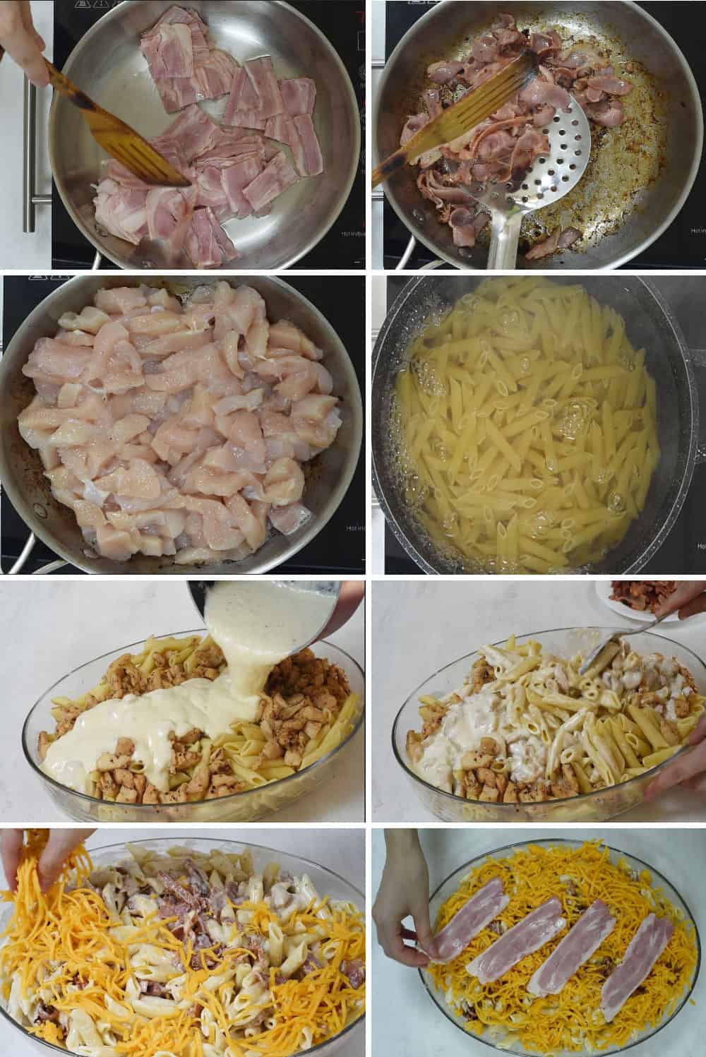 how-to-make-chicken-bacon-ranch-pasta