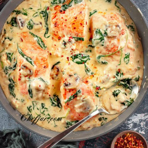 salmon-florentine