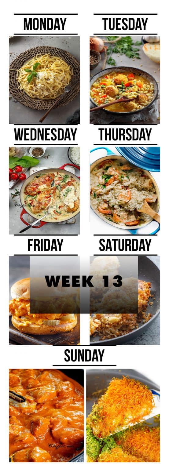 weekly meal plan 13
