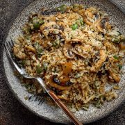 mushroom fried rice