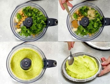 how to make cilantro jalapeno hummus