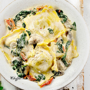 mushroom ravioli sauce