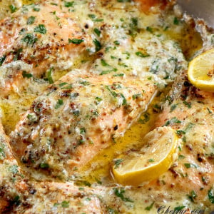 baked-salmon-with-lemon-butter-cream-sauce