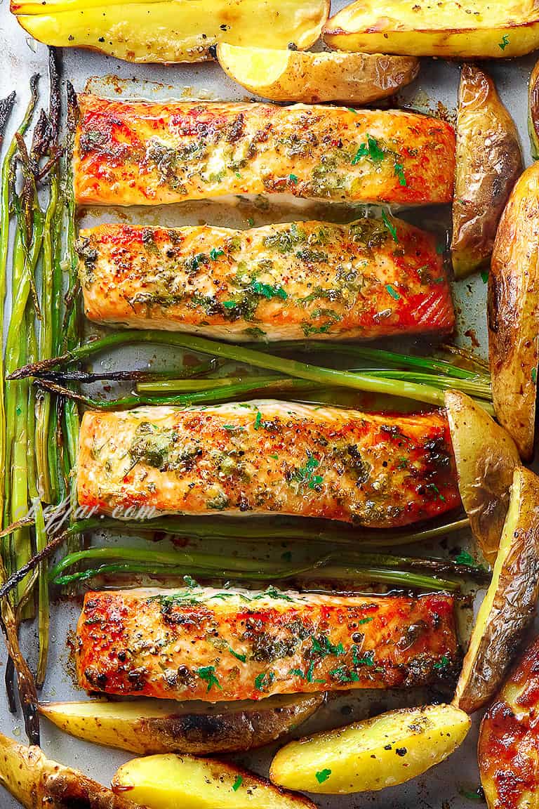garlic-butter-baked-salmon
