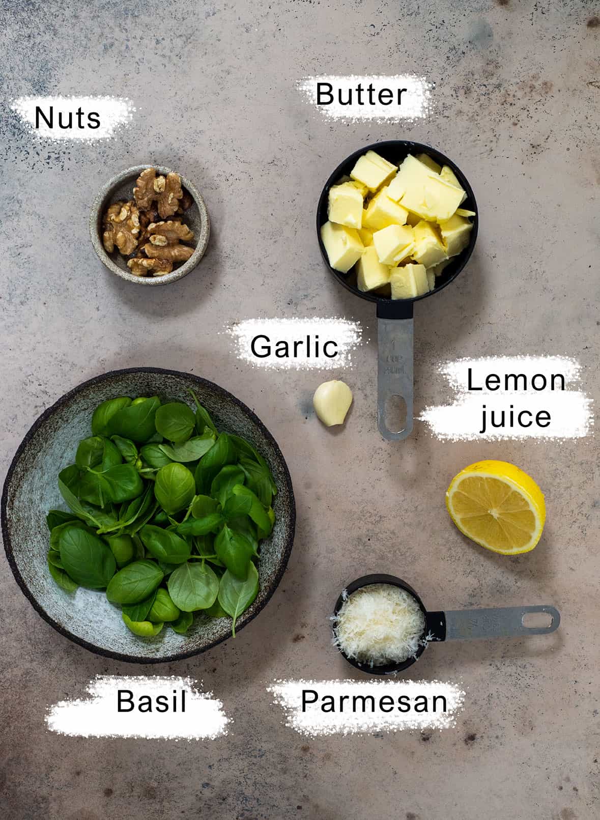 pesto butter ingredients