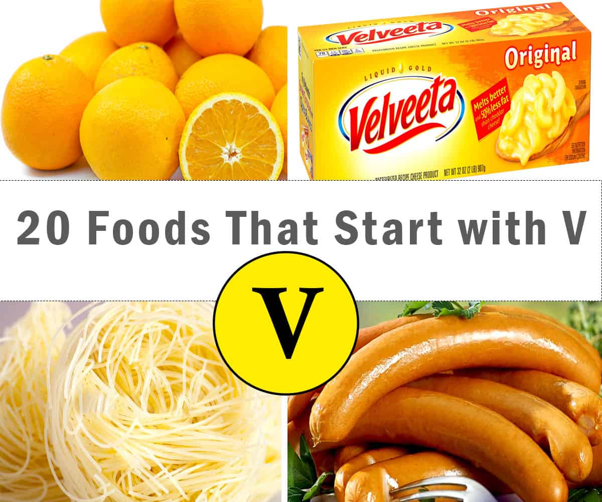 foods that start with V