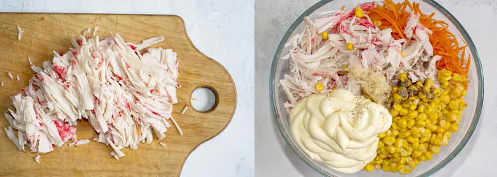 how to make crab salad