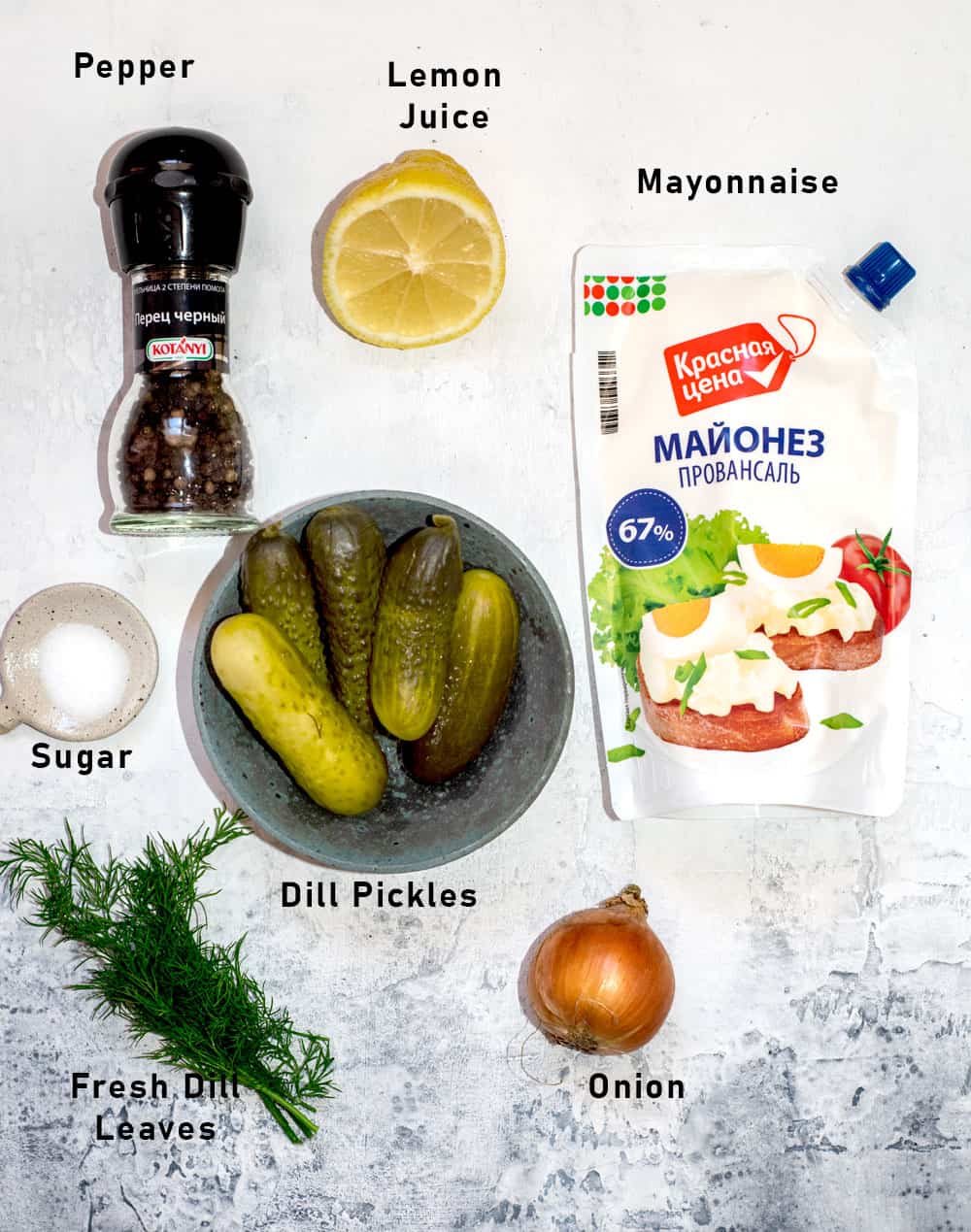 ingredients for tartar sauce