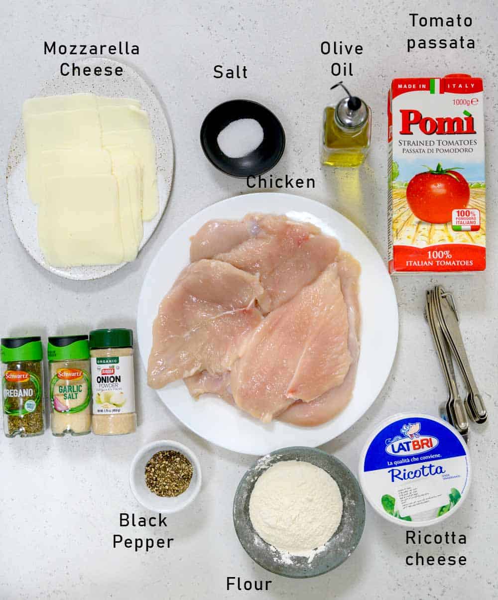 ingredients for chicken capri