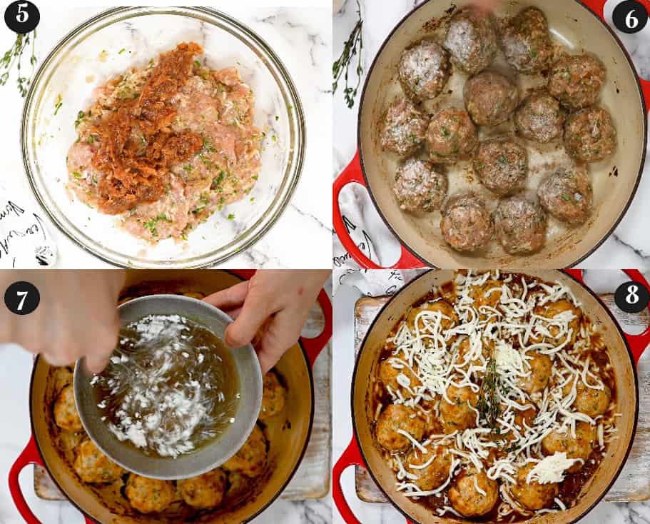 how to make french onion meatballs