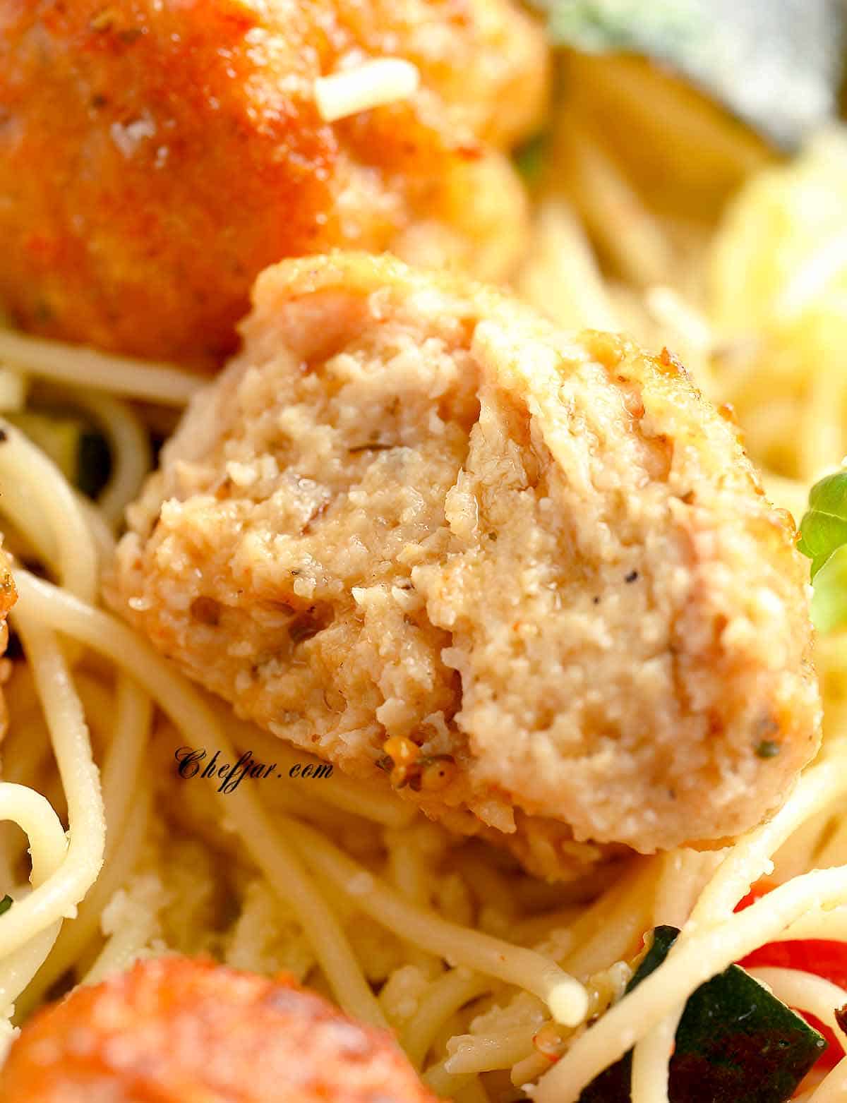 Italian style chicken meatballs