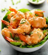 bang bang shrimp with lettuce