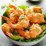 bang bang shrimp with lettuce