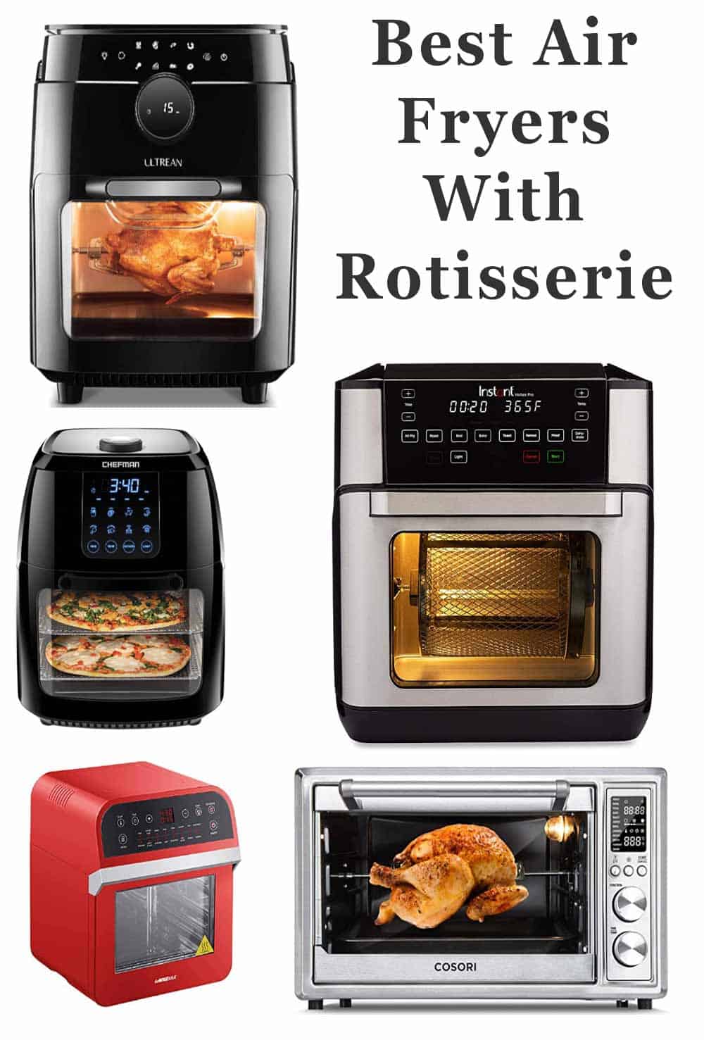 air fryers with rotisserie
