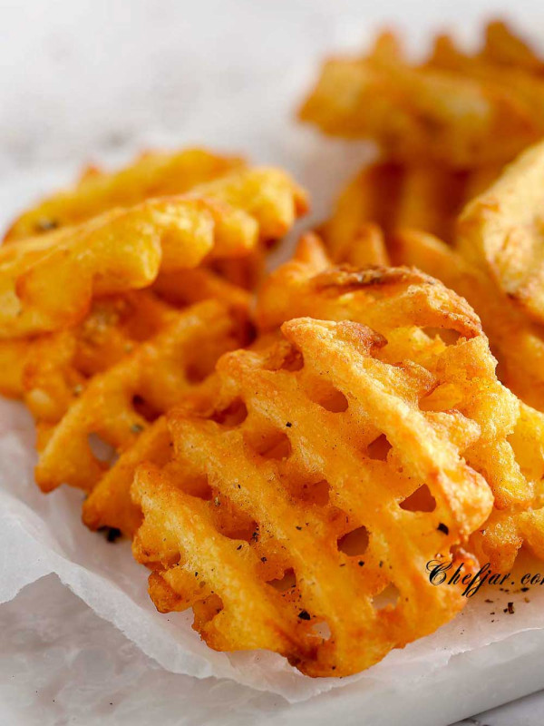 air fried waffle fries
