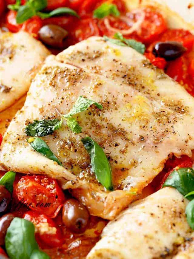 Roasted Fish With Cherry Tomatoes