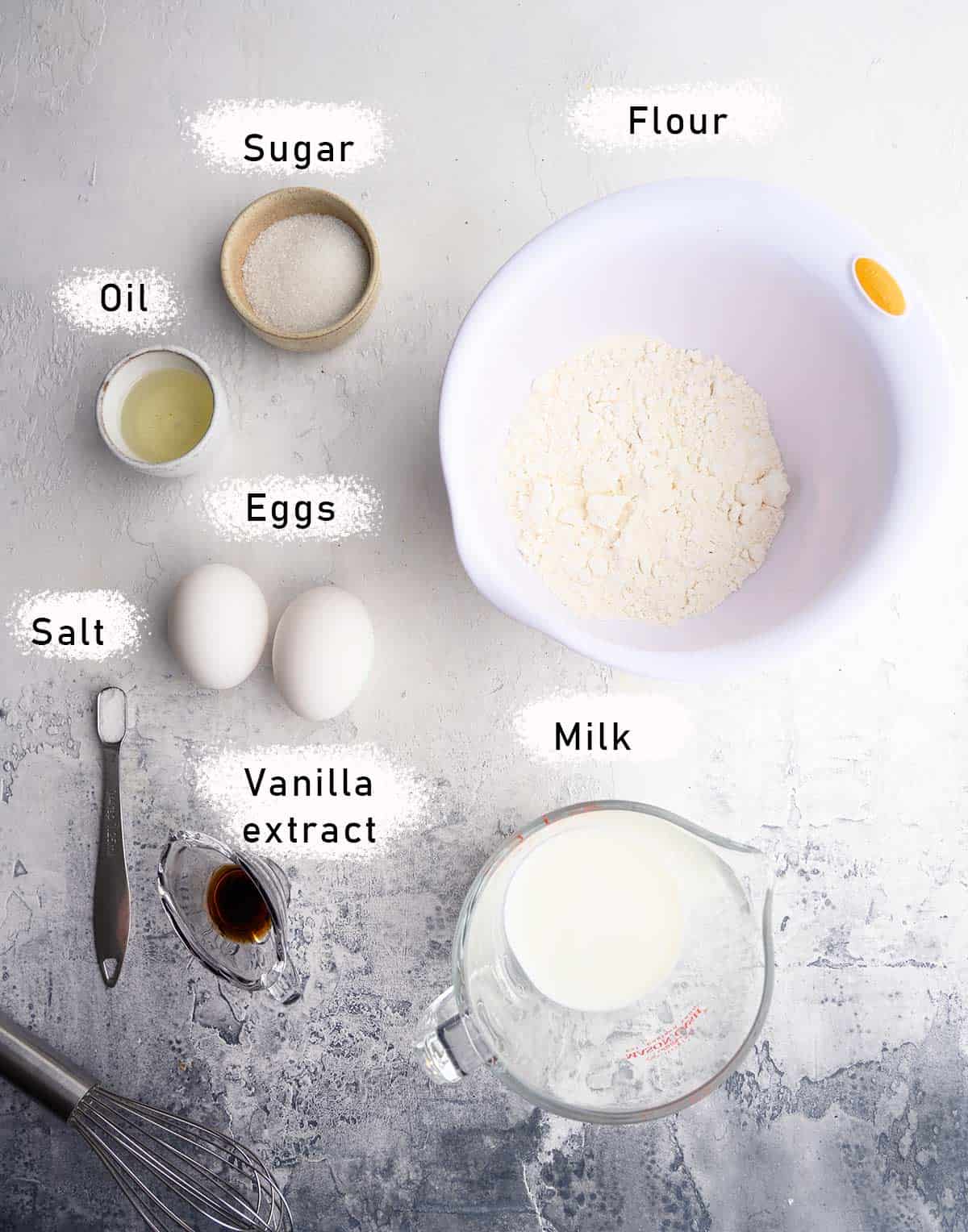 ingredients for pancakes without baking powder