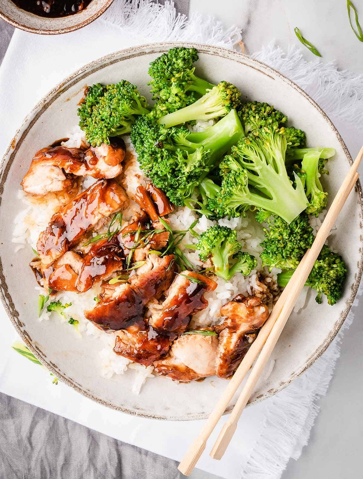 This copycat Panda Express Teriyaki chicken is a quick easy chicken stir fry that is delicious, flavorful, healthy, and better and faster than takeout. Perfect for busy weeknights. 