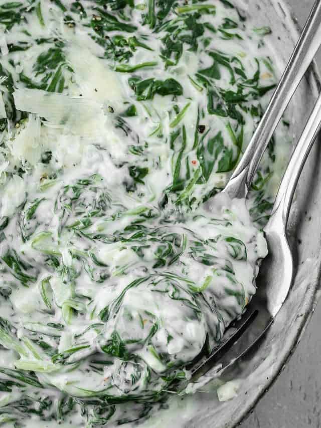 Best Steakhouse Creamed Spinach