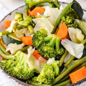 Image of Panda Express Mixed Vegetables served in a white bowl