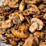 Golden, tender mushrooms sautéed in a flavorful herb and garlic butter sauce.
