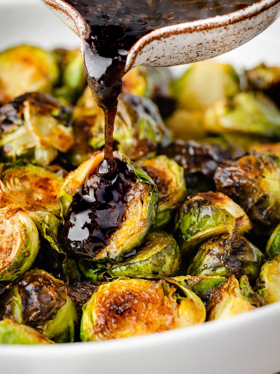 Roasted Brussels Sprouts with Honey and Balsamic Vinegar - Chefjar